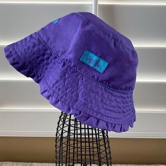 UV Skinz Reversible Girls Sun Bucket Hat SPF 50 Purple, Blue, Red & White. OS. - Picture 3 of 7